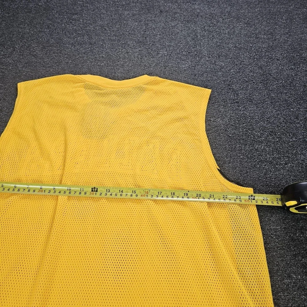 Vintage Nike Ballers‎ Jersey Mens XL Spellout Logo Yellow Center Swoosh Y2k